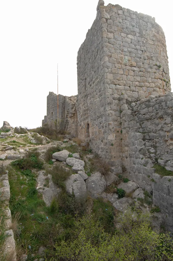 Yılan Kalesi'nin antik taş kalıntıları ve doğal çevresi.