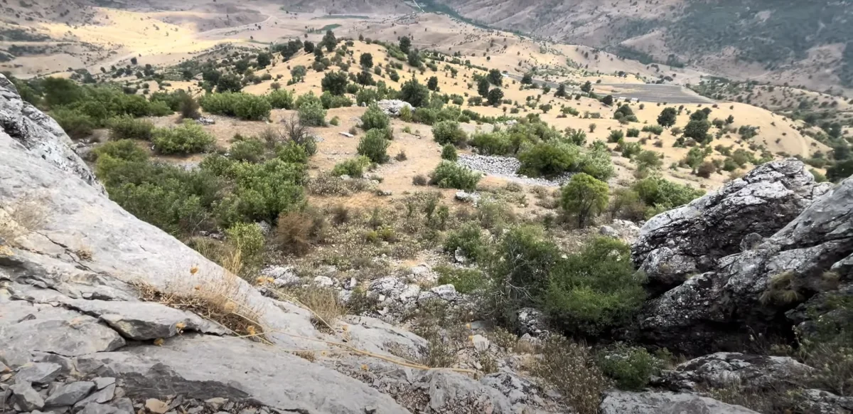 Doğanın Cazibesi - Yamaçtan inen yemyeşil ağaçlar ve büyük taşlar! Yamaçtan inen yemyeşil ağaçlar ve büyük taşların oluşturduğu huzurlu manzara.